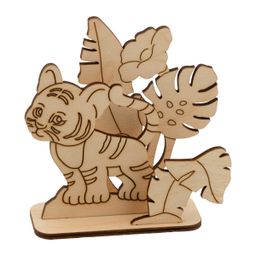Заготовка для декорирования Mr. Carving ВД-1023 Тигренок в джунглях фанера 3.5 х 10 х 10 см
