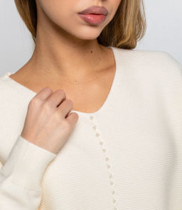 Джемпер #КТ8208, кремовый - Dommod фото 5