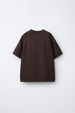 INTERLOCK SLOGAN T-SHIRT AND BERMUDA SHORTS SET - Zara фото 3