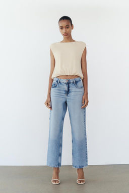 Z1975 STRAIGHT CROPPED HIGH-RISE JEANS