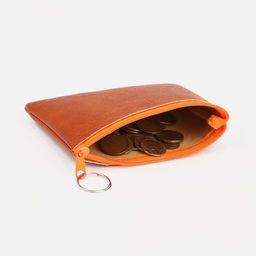 Цена за 3 шт. Кошелёк женский на молнии, 14×1×9 см, рыжий