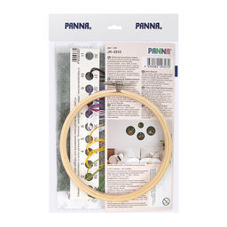 Набор для вышивания PANNA Живая картина JK-2233 Шмель и чертополох 13 х 13 см