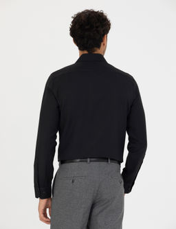Siyah Slim Fit Uzun Kollu G_mlek