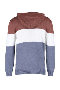 TRENDYOL MAN Kiremit Regular Fit Yunlu Kapusonlu Renk Bloklu Triko Kazak TMNAW22KZ0822 - Trendyolmilla фото 8