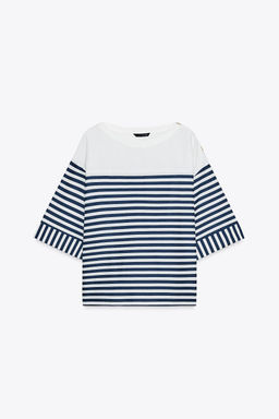STRIPED LINEN BLEND SHIRT - Zara фото 21