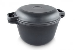 Кастрюля-казан с крышкой сковородкой, 7л, арт. 6870, НЕВА