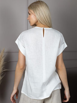 Блузка лен 57%, вискоза 43%