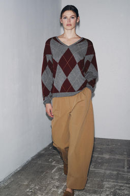ZW COLLECTION DARTED CHINO TROUSERS