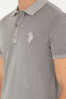 Мужская темно-серая базовая футболка - U.s. polo assn фото 7