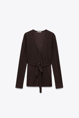 100% WOOL CARDIGAN - Zara фото 4