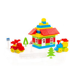 Конструктор Строитель (128 элементов) (в пакете) - Полесье фото 4