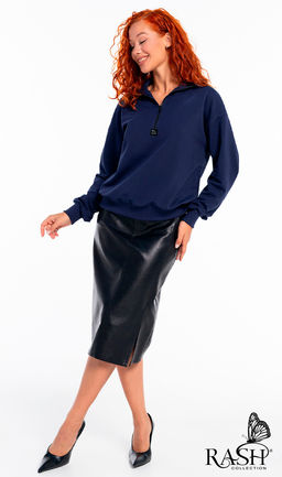 Свитшот на молнии "Аллегро" синий Цвет:как на фото