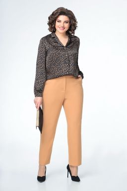 Блуза Swallow 803.2 черный+серебряный узор фото 484