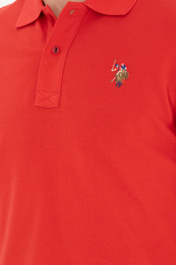 Мужская красная базовая футболка - U.s. polo assn фото 7
