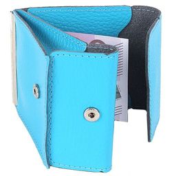 Зажим для купюр Premier-Z-28 натуральная кожа голубой флотер (324) 193785  фото 3