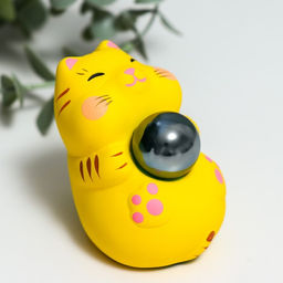 Сувенир керамика Манэки-нэко со стеклянным шаром микс 7,5х5х7,6 см - Simaland фото 2