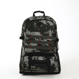 Рюкзак туристический на молнии, с увеличением, 4 наружных кармана, цвет зелёный - Simaland фото 3