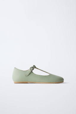 T-BAR LEATHER BALLET FLATS - LIMITED EDITION - Zara фото 12