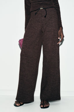 PIQU_ TROUSERS WITH BELT - Zara фото 11