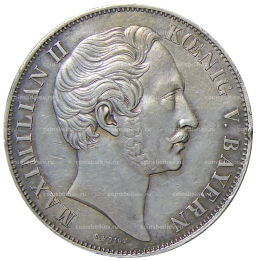 2 гульдена 1851 года Германские государства  Бавария