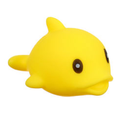 Набор резиновых игрушек для ванны Крошка Я «Поймай дельфина», с пищалкой, сачок в комплекте, 6 шт.