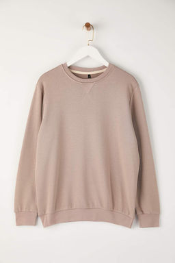 Indigo Rahat Kesim Basic Bisiklet Yaka Sweatshirt TMNAW26SW00060 - Trendyolmilla фото 4