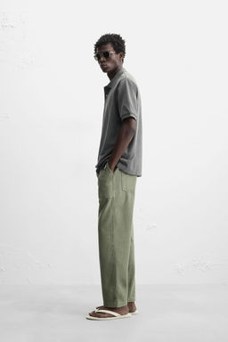 WASHED PIQU_ POLO SHIRT - Zara фото 4