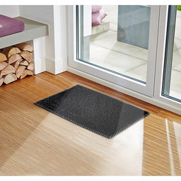 Покрытие ковровое щетинистое Травка, 45?60 см, чёрное