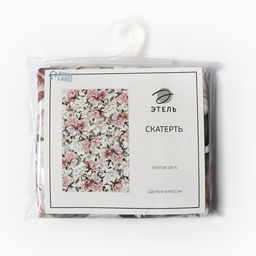 Скатерть «Этель. Пионы», 149×110 см, 100% хлопок, саржа 190 г/м²