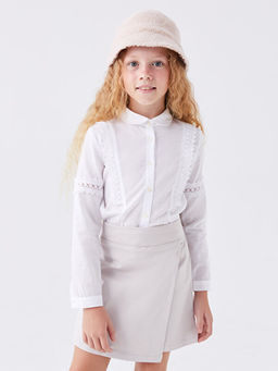 Dantel Detayl? Uzun Kollu K?z ?ocuk G?mlek