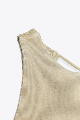 OPEN-BACK RIB T-SHIRT - Zara фото 14
