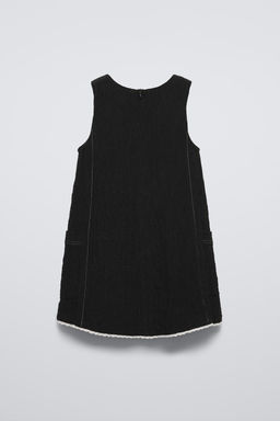 TEXTURED DRESS WITH TOPSTITCHING - Zara фото 2