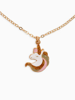 Набор детских украшений Выбражулька «Единороги», 3 предмета: кулон, браслет, кольцо, разноцветный в золоте