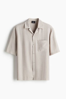 Camisa resort con efecto arrugado Regular Fit