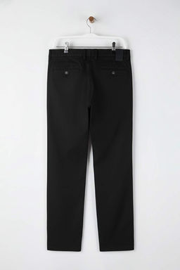 Siyah Erkek Gabardin Dokulu Kumas Pantolon TMNAW26PL00026