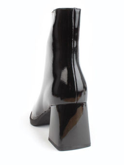 04-M3-H247 BLACK Ботильоны зимние женские (натуральная кожа, натуральный мех)