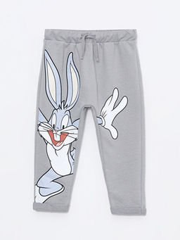 Beli Lastikli Bugs Bunny Bask?l? Erkek Bebek E?ofman Alt