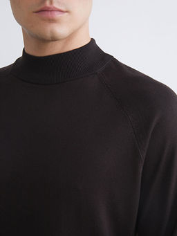 Yar?m Bal?k?? Yaka Uzun Kollu Erkek Triko Kazak