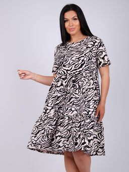 Платье "Касадея" зебра, трикотаж (М)
