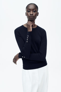BASIC PLAIN KNIT SWEATER - Zara фото 3