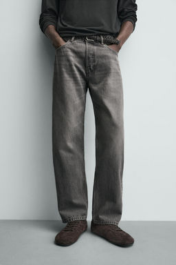 JEANS REGULAR FIT / Gris - Zara фото 5