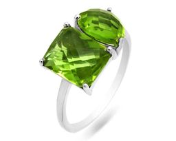 Кольцо из серебра султанит, Николь