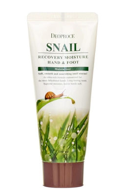 Deoproce Slit Recovery Moisture Hand and Foot, 100ml - Восстанавливающий крем для рук и ног с экстрактом улитки