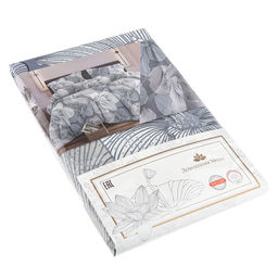 Пододеяльник Евро Макси "Деним" 240х215см, поплин 115г/м2, хлопок 100%, упаковка "классическая" ПВХ 28х41см, "Домашняя мода" (Россия)