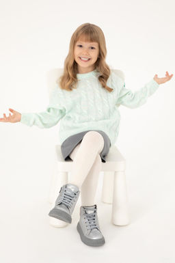 Свитер водно-зеленого цвета для девочек Неожиданная скидка в корзине