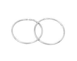 Серебряные серьги, без вставки, с-2,5, 2.5 см