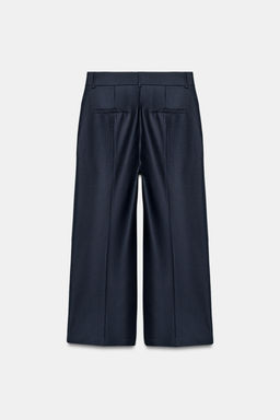 PANTAL?N RAYA PLANCHADA MEZCLA LANA ZW COLLECTION / Marino - Zara фото 5