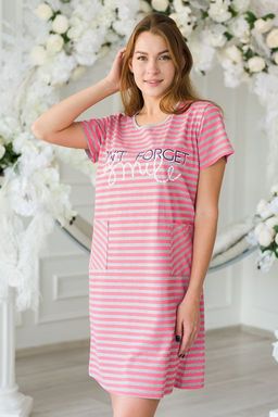 Туника женская из кулирки Smile розовый