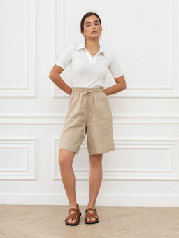 Шорты женские Лён-2 Светло-голубой - Modamica фото 28