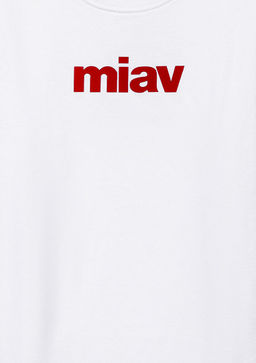 Miav Bask?l? Beyaz Sweatshirt - Mavi фото 6
